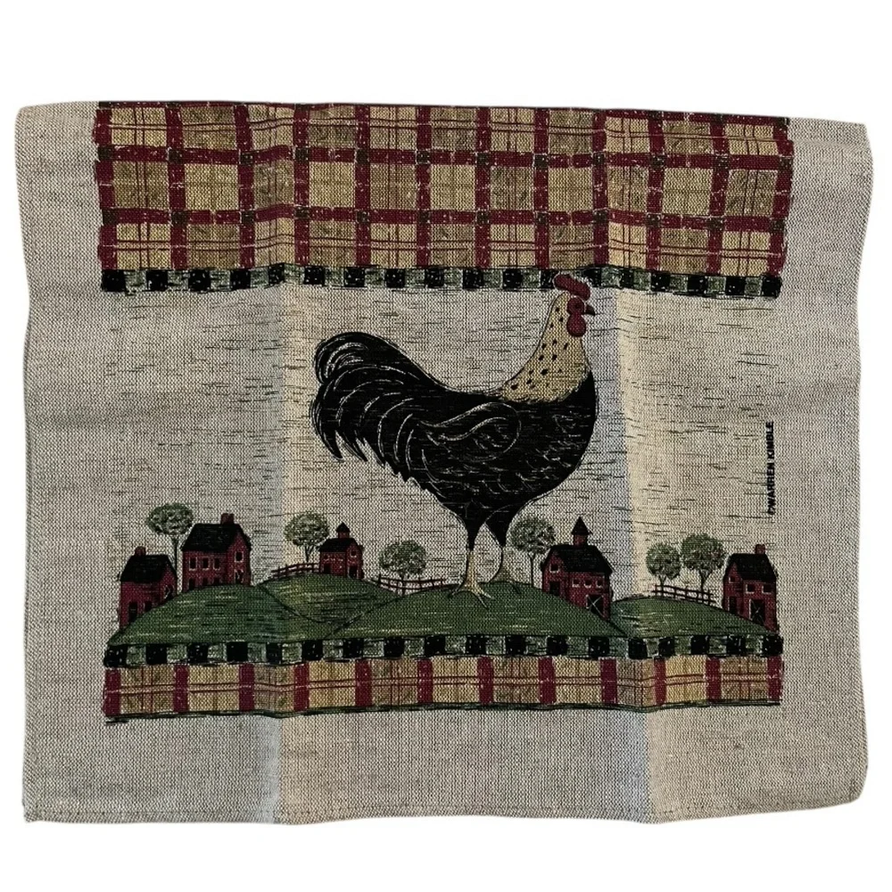 Warren Kimble Linen Blend Farm Style Tea / Kitchen Towel